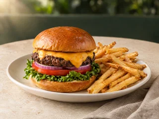 Illustrative Cheeseburger Deluxe