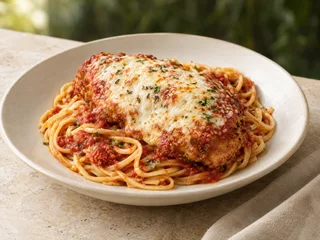 Illustrative Chicken Parmigiana