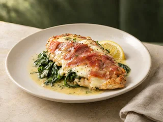 Illustrative Chicken Saltimbocca
