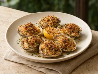 Illustrative Clams Oreganata