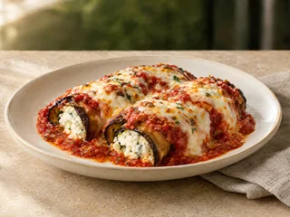 Illustrative Eggplant Rollatini