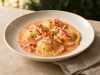 Illustrative Lobster Ravioli
