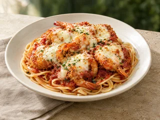 Illustrative Shrimp Parmigiana
