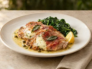 Illustrative Veal Saltimbocca